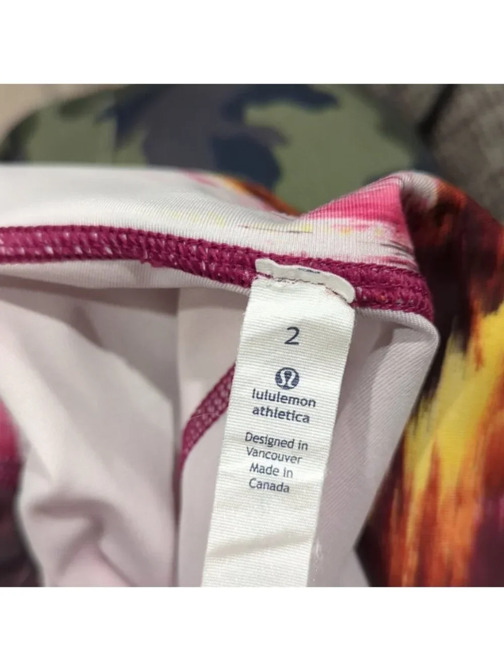 Lululemon Wunder Under Pant III Full-On Luxtreme Pigment Wind Berry Rumble Multi